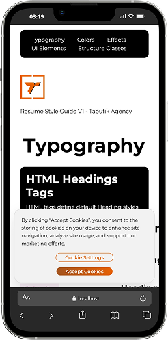 Version mobile Design-guide